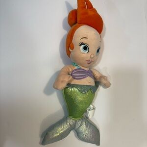 Disney Babies Stuffed Plush Toy Ariel The Little Mermaid Disneyland Parks 15".